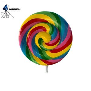 Escultura de Caramelo de Gran Tamaño en Estilo Pop Art, Fabricada en FRP con Vibrantes Colores Degradados para Galerías de Arte y Espacios Públicos - Product Image 4