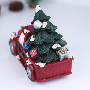 Noël rouge camion De Noël Arbre <span class=keywords><strong>SantaClaus</strong></span> voiture enfants jouets camions d'autrefois décorations De Noël - Product Image 6