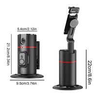 P02 otomatik yüz izleme Tripod uzaktan 360 rotasyon izleme telefon tutucu akıllı telefon hareketli Tripod ile çekim Video için