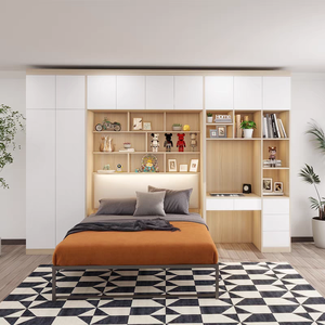 <span class=keywords><strong>Lit</strong></span> escamotable avec armoire <span class=keywords><strong>dressing</strong></span> bureau table d'ordinateur - Product Image 2