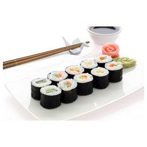 Rouleau de Sushi en Peau Verte de Bambou Rideaux de Sushi en Peau Blanche Outils Antiadhésifs Faits à la Main Vente en Gros d'Ustensiles de <span class=keywords><strong>Cuisine</strong></span> Japonais - Product Image 6