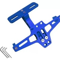 Cadre de plaque d'immatriculation en aluminium réglable CNC, support de plaque d'immatriculation de moto, support universel de plaque d'immatriculation de moto