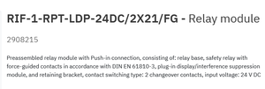 ใหม่ของแท้ MS-Phoenix 2908215 RIF-1-RPT-LDP-24DC/2X21/FG - โมดูลรีเลย์ - Product Image 5
