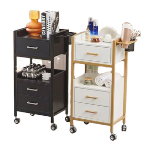 Estaciones de Salón Portátiles Modernas K, Muebles de Barbería, Carrito de Peluquería, Gabinete Multifuncional con Estantes para Herramientas, Sala de Estar - Product Image 3