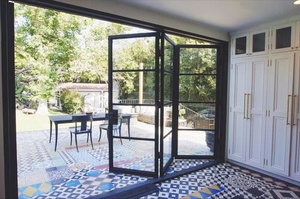 <span class=keywords><strong>Porte</strong></span> pliante <span class=keywords><strong>coulissante</strong></span> en acier et verre Patio Extérieur Portes pliantes Double vitrage <span class=keywords><strong>Porte</strong></span> pliante en acier pour <span class=keywords><strong>magasin</strong></span> - Product Image 5