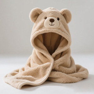 Serviette <span class=keywords><strong>de</strong></span> <span class=keywords><strong>bain</strong></span> à capuche en tissu <span class=keywords><strong>de</strong></span> bambou doux et écologique pour <span class=keywords><strong>bébé</strong></span>, pour la salle <span class=keywords><strong>de</strong></span> <span class=keywords><strong>bain</strong></span> - Product Image 4