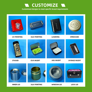 Bán buôn tùy biến <span class=keywords><strong>Retro</strong></span> cấp thực phẩm kim loại vuông hộp thiếc tinplate đồ ăn nhẹ trà cà phê đậu sô cô la Quà Tặng container - Product Image 6