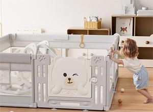 ปากกาเด็กเล่นขนาดเล็กพร้อมประตู, ปากกาสำหรับเด็กเล่นในร่มที่ปลอดภัยปากกาของเล่น<span class=keywords><strong>เด็ก</strong></span>วัยหัดเดินกิจกรร<span class=keywords><strong>ม</strong></span> - Product Image 2