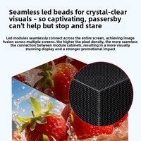 Schermo a quattro lati a cubo magico a LED per interni/esterni a colori P2.5-P4 IP65 impermeabile HDR Display pubblicitario supportato