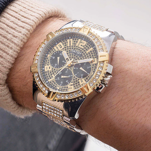Montre sport business pour homme SATSIY GW0351G1, vente chaude 2025, affichage à aiguilles, acier inoxydable, chronographe à quartz, 100 m - Product Image 1