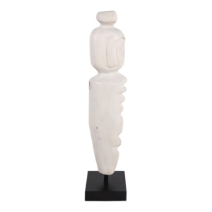 รูปปั้นชนเผ่าไม้สักสไตล์โมเดิร์นสำหรับตกแต่งบ้าน สำนักงาน ห้องน้ำ - Product Image 3