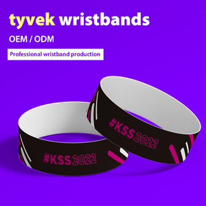 Bracelets personnalisés en Tyvek multi couleurs jetables bon marché bracelet personnalisé étanche d'entrée VIP en papier pour parc d'attractions sur le thème - Product Image 4