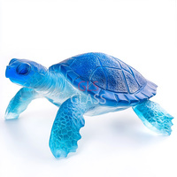 Ornement de décoration d'intérieur en cristal moderne personnalisé en forme de tortue, boîtes cadeaux sculptées à la main avec logos, autres objets artisanaux en cristal