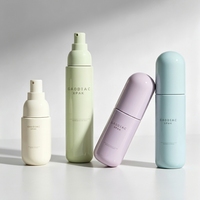 Flacon pompe vaporisateur en PET de luxe pour cosmétiques, huiles capillaires et lotions corporelles, impression sérigraphique, 50/80/100/120 ml, pour emballage de soins personnels