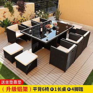 Ensemble de meubles en rotin de jardin avec canapé - Product Image 6