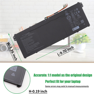 Batterie d'ordinateur portable OEM 11.28V 4703mAh 53.05Wh AP23A8L pour Acer Aspire 3 A315-24P A317-55P <span class=keywords><strong>Extensa</strong></span> 15 EX215-23/55 AP23ABL - Product Image 1