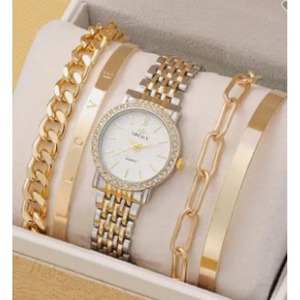 Drioshipping Vente en gros Nouveaux produits à succès Montre-bracelet à quartz ronde pour femme sans boîte Coffret cadeau - Product Image 2