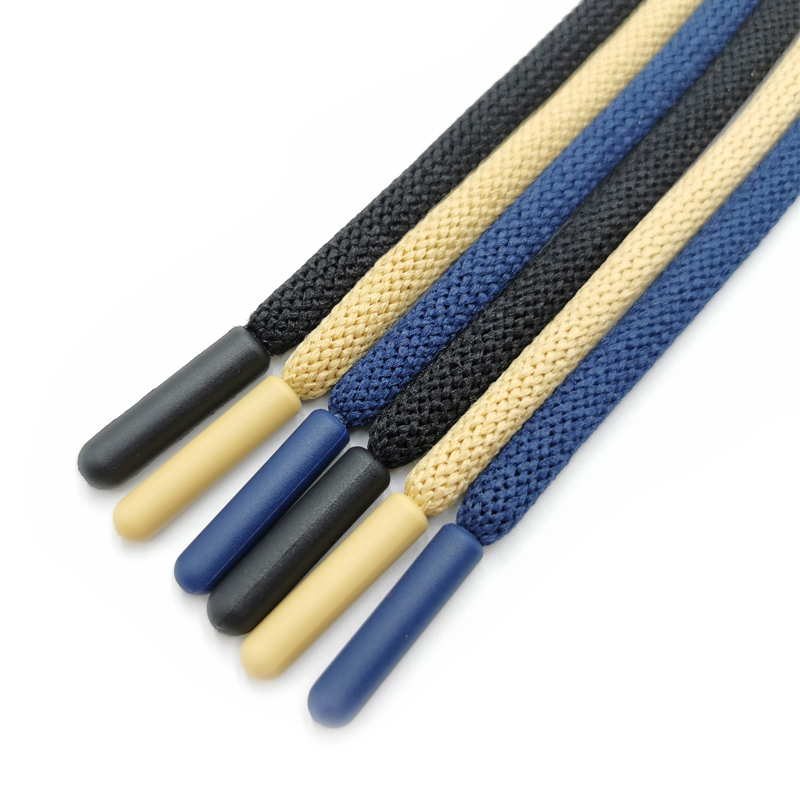 Цветной хлопковый шнур на завязках для толстовок, свитеров, обуви, одежды, шнурок с силиконовыми наконечниками