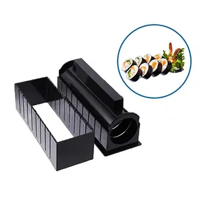 Conjunto de moldes redondos para enrolar sushi, ferramenta de cozinha para enrolar sushi de 3 peças
