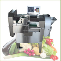 Automatische groentesnijmachine 300-600kg/u RVS aardappel wortel ui groene paprika snijmachine voor voedingsfabriek