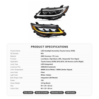 Ensemble de phares LED modifiés avec feux de jour LED et clignotants séquentiels pour Toyota Camry version américaine 2012-2014