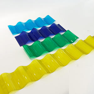 Muestra gratis 2mm hoja de <span class=keywords><strong>policarbonato</strong></span> corrugado transparente invernadero resistente a los rayos UV panel de techo de plástico <span class=keywords><strong>precio</strong></span> barato para exteriores - Product Image 1