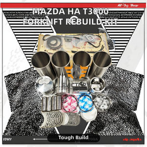 Kit de Reconstrucción para Montacargas Mazda HA T3000, Nuevo Motor Diésel, Anillos de Pistón, Juntas, Cojinetes, Válvulas - Product Image 2