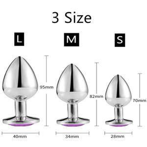 Gioielli in argento con diamanti in acciaio inossidabile Vagina giocattoli del sesso di piccole <span class=keywords><strong>dimensioni</strong></span> Butt <span class=keywords><strong>Plug</strong></span> <span class=keywords><strong>anale</strong></span> - Product Image 2