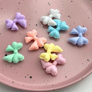 2025 Hot New DIY Accesorios Crema Color sólido Globo Streaming Bow Beads Pintado a mano Acrílico Plástico y Lucite Beads - Product Image 3