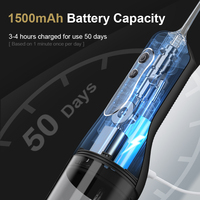 Marque privée irrigateur buccal électrique à jet d'eau personnalisé 4 modes de nettoyage enlever le réservoir d'eau dispositif de nettoyage des dents de soins bucco-dentaires