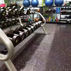 Tapetes de gimnasio entrelazados, suelo de goma, 50 x 50 cm - Product Image 4