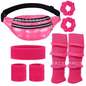 Conjunto de Joyería de Moda Color Rojo Rosa para Fiesta, Accesorios Modernos para Mujer, Primavera 2023 - Product Image 1