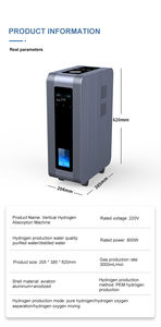 3000 ml/min Larga vida útil Alta pureza 99.99% PEM Producción de hidrógeno Pantalla táctil LCD Máquina de oxígeno de hidrógeno - Product Image 4