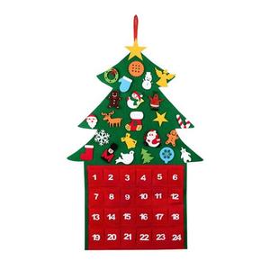 115*45cm Navidad niños DIY <span class=keywords><strong>fieltro</strong></span> Navidad calendario <span class=keywords><strong>fieltro</strong></span> muñeco <span class=keywords><strong>de</strong></span> nieve Navidad Calendario <span class=keywords><strong>de</strong></span> Adviento - Product Image 5