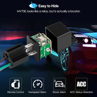 Rastreador GPS para Motocicleta con Software de Rastreo Gratuito, GLONASS, GSM, Tablero de Instrumentos, con Corte de Motor, Mini Relé, Dispositivo GPS