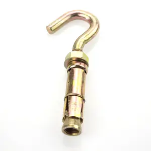 3pcs Ground Screw Zinc Plated Yellow / Gold Carbon Steel Silver Color Fix / Rawl Anchor Bolts