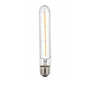 Bohlam LED dapat diredupkan T30 T8 T5 2W 4W 6W 8W bohlam filamen led tubular kustom kaca warna Amber abu-abu