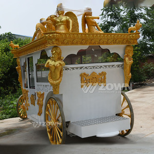 ZOWN White Body Winged <b>Goddess</b> <b>Angel</b> Sculpture Royal Carriage For Wedding Bride Parade Transportation - Product Image 2