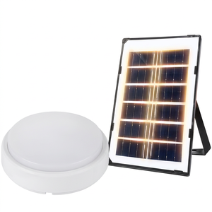 Solar LED <b>Ceiling</b> <b>Light</b> 2700K Warm White IP20 Plastic Body Hanging DC 6V CE Certified <b>Remote</b> <b>Control</b> CRI85 3000Lm - Product Image 1