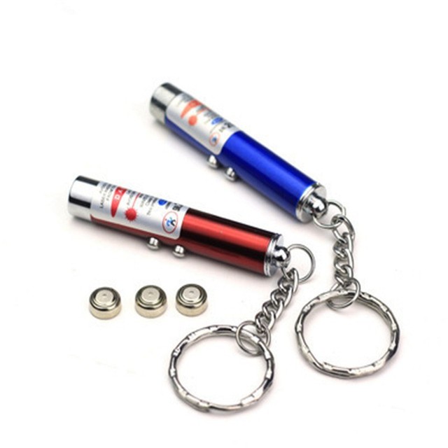 Laser Funny Cat Stick New Cool Red Laser Pointer Pen With White Light Led Key Chains