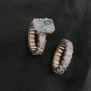 Anillo de Diamantes de Oro Rosa de 14k de Lujo, Joyería Fina Clásica para Propuesta de Matrimonio, Regalo de Aniversario y Ocasiones Especiales - Product Image 4
