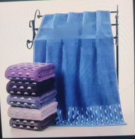 Ensemble de serviettes de bain en pur coton absorbant doux à séchage rapide épaissi pour adultes pour un usage domestique Cadeau ménager pour hommes et femmes