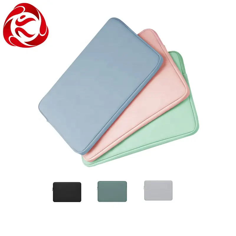 Hot Selling Zipper Neoprene Laptop Sleeve Case Notebook Liner Bag 11 13 15 Inches Computer Protective Cover