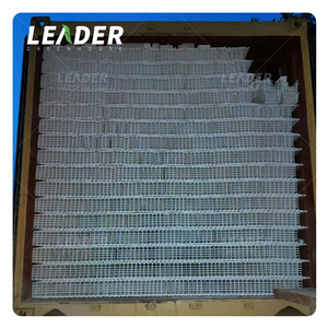 Système de culture hydroponique NFT à canaux verticaux, crémaillère en <span class=keywords><strong>PVC</strong></span> à rainures/trapézoïdales avec planche d'auto-drainage - Product Image 5