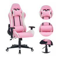 Fauteuil de Gaming Ergonomique en PU pour E-sport avec Coussin Cervical, Accoudoirs 2D et Support Lombaire Réglable – Vente en Gros