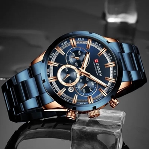 <span class=keywords><strong>Reloj</strong></span> de Pulsera de Cuarzo CURREN 8355 Personalizado con Tu Propio Logotipo, <span class=keywords><strong>Reloj</strong></span> de Negocios para Hombre, Zeetech, <span class=keywords><strong>Reloj</strong></span> de Acero Plateado con Esfera Grande para Hombre - Product Image 3