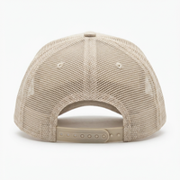 Casquette de camionneur plate en velours et toile à mailles, avec broderie 3D personnalisée, style pastoral naturel, pour l'extérieur, modèle 6 panneaux, très vendue