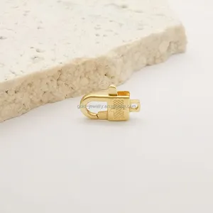 New Arrival Special Lock Shape Lobster Clasp Gold 18k Jewelry Accessory Wholesale