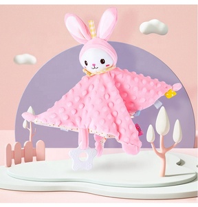 Peluche pour bébé avec anneau de dentition, serviette pour nouveau-né, vente en gros, usine - Product Image 5