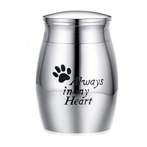 Özel anıt kişiselleştirilmiş Pet kremasyon külleri kutusu pençe baskı ile cenaze <span class=keywords><strong>Keepsake</strong></span> Metal Mini Pet Urns - Product Image 1
